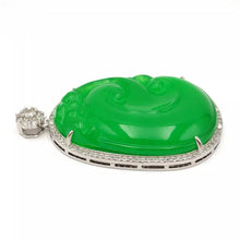 Load image into Gallery viewer, Nature Jade Cloud Fortune Pendant Necklace Gift Jewelry charm Blessing Lucky