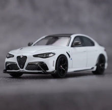 Load image into Gallery viewer, BBR 1:64 White Romeo Giulia GTA Sedan Sports Model Diecast Metal Car New Collection