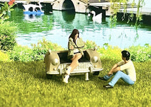 Load image into Gallery viewer, 1:64 Painted Figure Mini Model Miniature Resin Diorama Set Chatting Boy Girl Toy