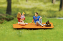 Load image into Gallery viewer, 1:64 Painted Figure Model Miniature Resin Diorama Camping Outdoor Picnic BBQ Toy Collection