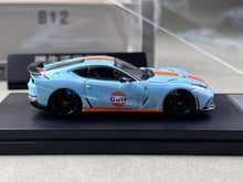 Load image into Gallery viewer, LT 1:64 Blue Gulf 812 Novitec N-Largo Racing Sport Model Diecast Metal Car New Collection