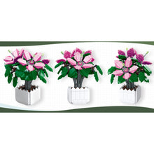 Load image into Gallery viewer, 698PCS MOC Lily Azalea Flower Potted Plants Model Toy Building Block Brick Gift Kids Compatible Lego