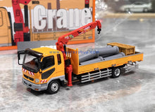 Load image into Gallery viewer, GCD 1:64 Yellow Fuso Fighter Crane Truck Model Diecast Metal Car New Collection