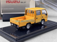 Load image into Gallery viewer, Model1 1:64 Yellow Isuzu ELF Double Cabin Truck Model Metal Diecast Car New Collection
