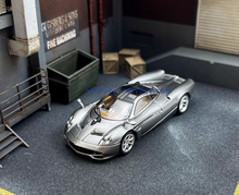 Load image into Gallery viewer, CM 1:64 Gray HEC Huayra Codalunga Racing Sports Model Diecast Metal Car New Collection