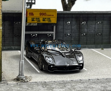 Load image into Gallery viewer, CM 1:64 Black Carbon Utopia Racing Sports Model Diecast Metal Car New Collection