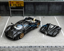 Load image into Gallery viewer, CM 1:64 Black Carbon Utopia Racing Sports Model Diecast Metal Car New Collection