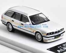 Load image into Gallery viewer, JY 1:64 White E34 Touring Alpina Wagon Sports Model Diecast Metal Car New Collection