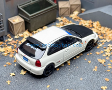 Load image into Gallery viewer, MH 1:64 White JDM Civic Type R EK9 Spoon Sports Model Diecast Metal Car New Collection