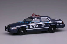 Load image into Gallery viewer, 1:64 596 Blue Police Crown Victoria CV EN114 Sedan Model Diecast Metal Car New Collection