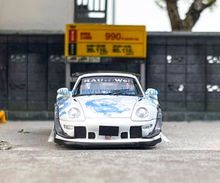 Load image into Gallery viewer, SW 1:64 White 911 RWB 993 Dragon Classic Sports Model Diecast Metal Car New Collection