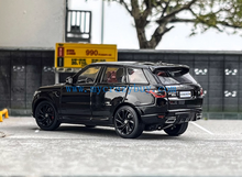 Load image into Gallery viewer, WHELART 1:64 2018 Black Range Rover Sports SUV Model Diecast Metal Car New Collection