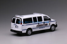 Load image into Gallery viewer, 596 1:64 White GMC Express 3500 Police Van Model Diecast Metal Car New Collection