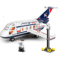 Load image into Gallery viewer, 221PCS MOC City Airliner Air Bus Plane Figure Model Toy Building Block Brick Gift Kids Compatible Lego
