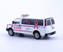 Load image into Gallery viewer, 1:64 596Model Pink Express 3500 NYPD Police Van Model Diecast Metal Car New Collection
