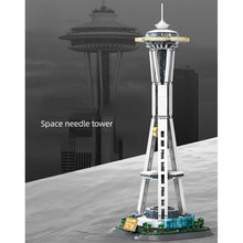 Load image into Gallery viewer, 1075PCS MOC Architecture Seattle Space Needle Tower Model Toy Building Block Brick Gift Kids Compatible Lego Display