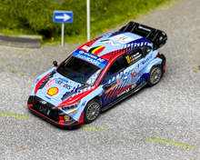 Load image into Gallery viewer, MINIGT 1:64 Hyundai i20 #11 Hybrid 2024 Rallye Model Diecast Metal Car New Collection