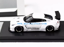 Load image into Gallery viewer, 1:64 White GTR R35 Pandem Racing Sports Model Diecast Metal Car New Collection