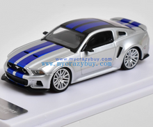 Load image into Gallery viewer, DCM 1:64 Silver 2014 Mustang GT Muscle Sports Model Diecast Metal Car New Collection