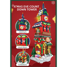 Load image into Gallery viewer, 1084PCS MOC Christmas Count Down Clock Tower Model Toy Building Block Brick Gift Kids Compatible Lego