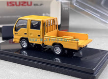 Load image into Gallery viewer, Model1 1:64 Yellow Isuzu ELF Double Cabin Truck Model Metal Diecast Car New Collection