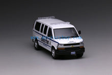 Load image into Gallery viewer, 596 1:64 White Express 3500 NYCD Police Van Model Diecast Metal Car New Collection