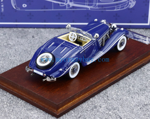 Load image into Gallery viewer, Liberty 1:64 Blue 500K Vintage Convertible Sports Model Diecast Metal Car New Collection