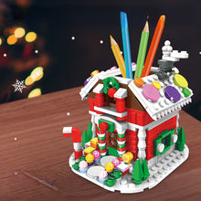 Load image into Gallery viewer, 323PCS MOC Christmas Gingerbread House Pen Holder Container Model Toy Building Block Brick Gift Kids Compatible Lego