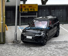 Load image into Gallery viewer, WHELART 1:64 2018 Black Range Rover Sports SUV Model Diecast Metal Car New Collection