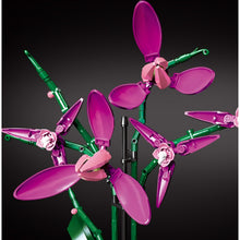 Load image into Gallery viewer, 608PCS MOC Purple Cold Orchid Phalaenopsis Flower Potting Model Toy Building Block Brick Gift Kids Compatible lego Display Decorate