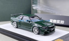Load image into Gallery viewer, PGM 1:64 Green Skyline GTR R34 Nismo Z-Tune Sports Model Diecast Metal Car New Collection