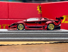 Load image into Gallery viewer, Topart 1:64 Plating Red LBWK Countach Sports Model Diecast Metal Car New Collection