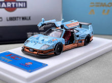 Load image into Gallery viewer, DK 1:64 Blue Gulf LBWK F40 Racing Sports Model Diecast Metal Car New Collection