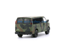 Load image into Gallery viewer, 1:64 596Model Green Camo Express 3500 Van Model Diecast Metal Car New Collection