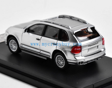 Load image into Gallery viewer, SW 1:64 Silver Cayenne Turbo S Luxury SUV Sports Model Diecast Metal Car New Collection