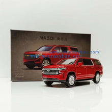 Load image into Gallery viewer, Masdi 1:64 Red Suburban Full Size SUV Sports Model Diecast Metal Car New Collection
