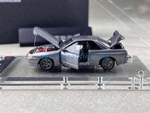 Load image into Gallery viewer, FH 1:64 Gray Skyline GTR R32 S-Tune Nismo Sports Model Diecast Metal Car New Collection