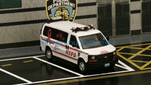 Load image into Gallery viewer, 1:64 596Model Pink Express 3500 NYPD Police Van Model Diecast Metal Car New Collection