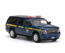 Load image into Gallery viewer, 1:64 596 Blue New York Trooper Police Suburban SUV Model Diecast Metal Car New Collection
