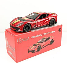 Load image into Gallery viewer, Bburago 1:64 Red 812 Competizione Sports Open Model Diecast Metal Car Box New Collection