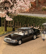 Load image into Gallery viewer, MK 1:64 1990 Signature Black Town Classic Sedan Model Diecast Metal Car New Collection