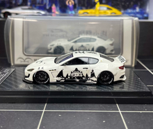 Load image into Gallery viewer, YM 1:64 White Navy GT S Widebody Sports Model Diecast Resin Car Box New Collection