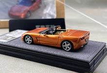 Load image into Gallery viewer, Bliss 1:64 Orange C6 Convertible Coupe Sports Model Diecast Metal Car Box New Collection