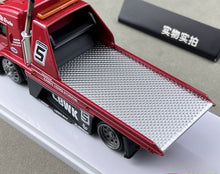 Load image into Gallery viewer, SW 1:64 Red Kamaz Flatbed Tow Trailer Truck #5 Model Diecast Metal Car New Collection