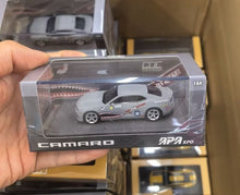 Load image into Gallery viewer, GOC 1:64 APA Gray Shark Camaro Coupe Muscle Sports Model Diecast Metal Car New Collection
