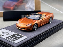 Load image into Gallery viewer, Bliss 1:64 Orange C6 Convertible Coupe Sports Model Diecast Metal Car Box New Collection