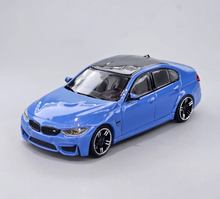 Load image into Gallery viewer, DAP 1:64 Blue M3 F80 Sedan Sports Model Diecast Metal Car Box New Collection