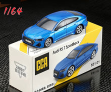 Load image into Gallery viewer, CCA 1:64 Blue RS7 Sportback Sedan Sports Model Diecast Metal Car New Collection