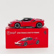 Load image into Gallery viewer, Bburago 1:64 Red SF90 Stradale Assetto Fiorano Open Model Diecast Metal Car