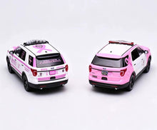 Load image into Gallery viewer, 596 1:64 Pink Explorer Police Cancer Awareness Model Diecast Metal Car Set New Collection